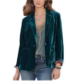 Golden Velvet New Loose Elegant Blazer